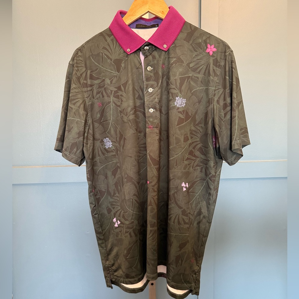 Greyson Forest Floral Polo